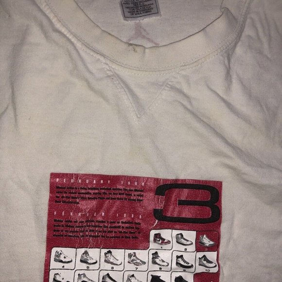 Nike Air Jordan 3 Card White Size L VINTAGE T-Shirt - Picture 4 of 7